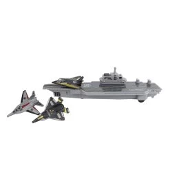 VLIEGDEKSCHIP MET 3 STRAALJAGERS KATAPUL