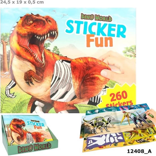 DINO WORLD STICKER FUN 1 DINO WORLD STICKER FUN