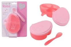 BABY ROSE LUNCH TROMMEL OP KAART