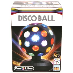 DISCO BOL LED ZWART 15 CM